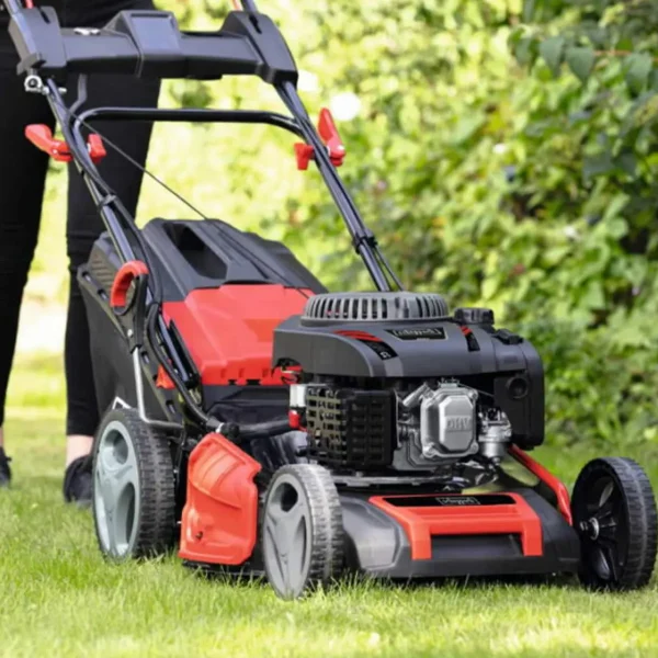 Mașină de tuns iarba autopropulsată pe benzină MS225-53E | 53cm | 7.0cp | 3în1 | Scheppach
