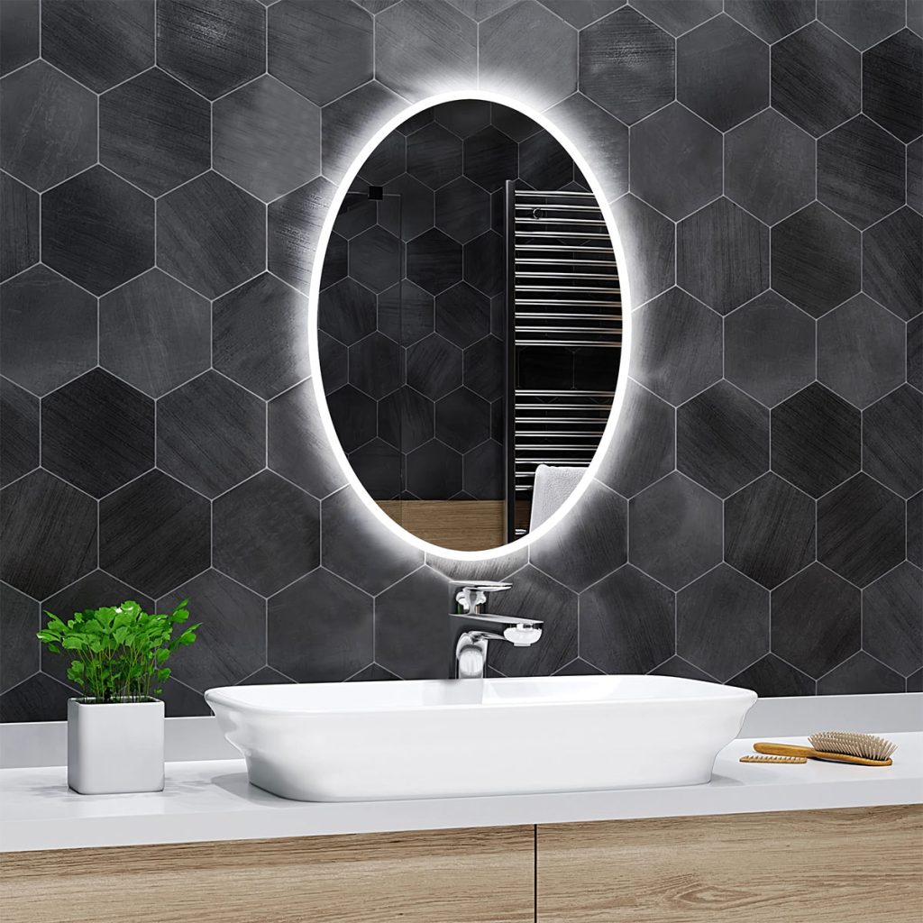 Oglindă de baie ovală HAVANA