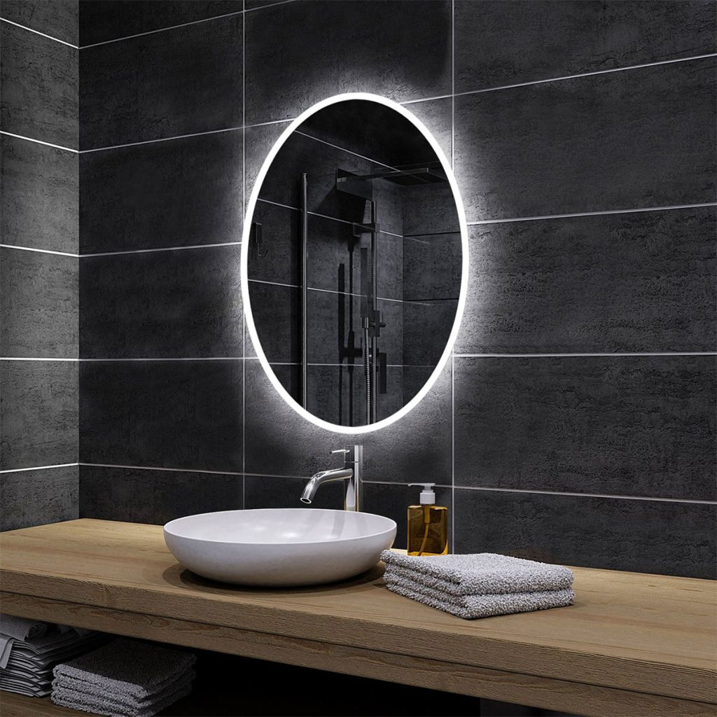 Oglindă de baie ovală HAVANA