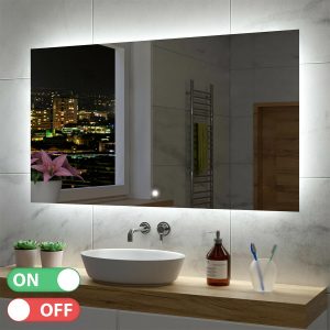 Oglindă de baie DILI | Comutator tactil