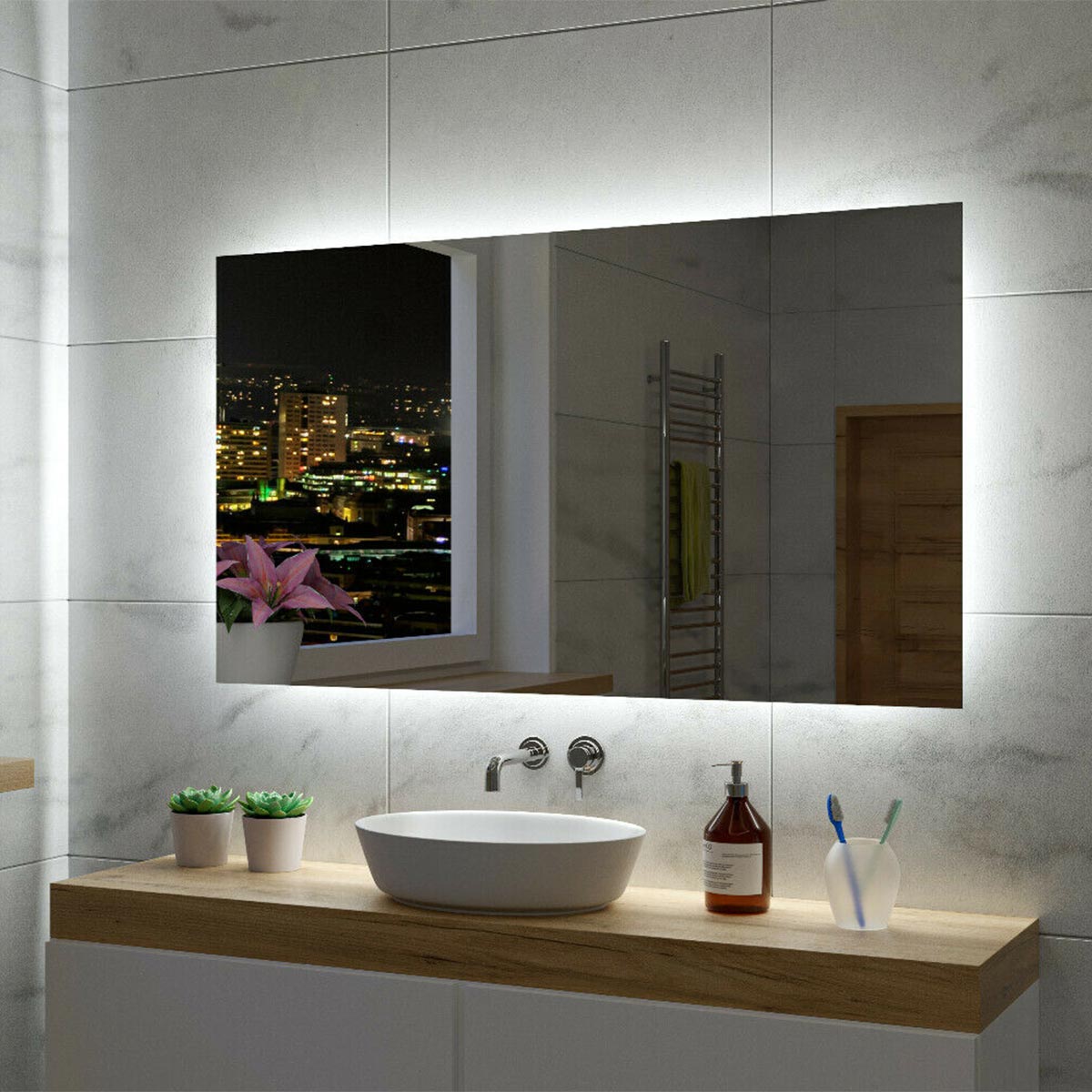 Oglindă de baie DILI MOTION | Senzor de mișcare