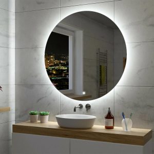 Oglindă de baie RUND - Ø40-120cm | Comutator tactil