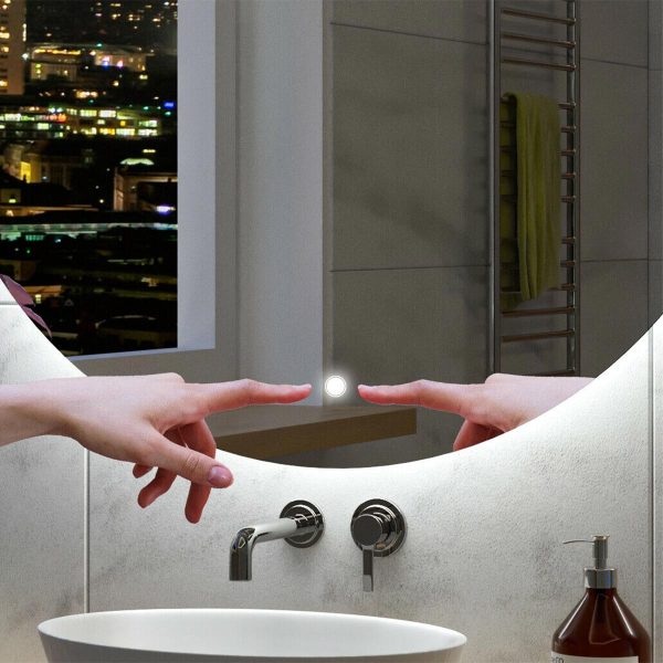 Oglindă de baie RUND - Ø40-120cm | Comutator tactil