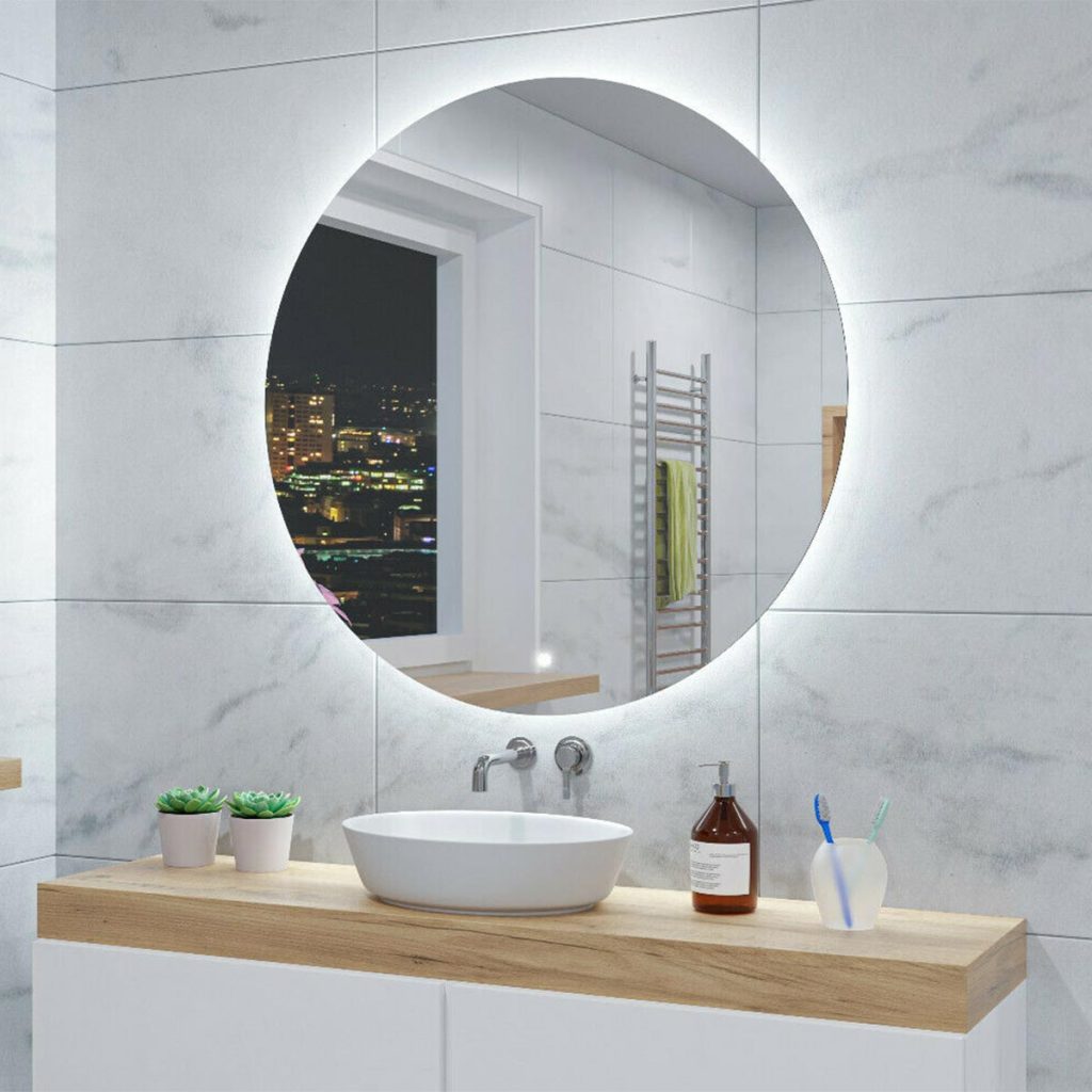 Oglindă de baie RUND - Ø40-120cm | Comutator tactil