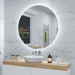 Oglindă de baie RUND - Ø40-120cm | Comutator tactil