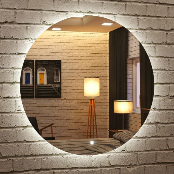 Oglindă de baie RUND - Ø40-120cm | Comutator tactil