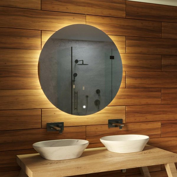 Oglindă de baie RUND - Ø40-120cm | Comutator tactil