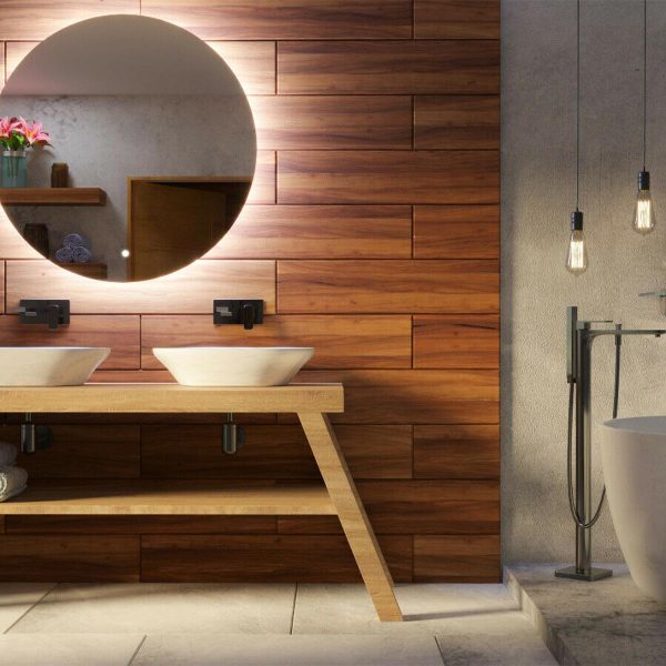 Oglindă de baie RUND - Ø40-120cm | Comutator tactil