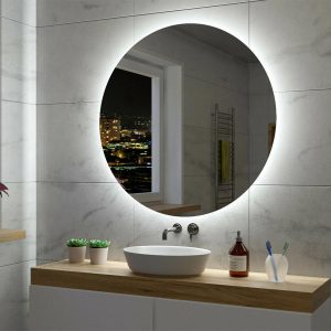 Oglindă de baie RUND MOTION - Ø40-120cm | Senzor de mișcare