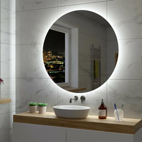 Oglindă de baie RUND MOTION - Ø40-120cm | Senzor de mișcare
