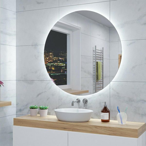 Oglindă de baie RUND MOTION - Ø40-120cm | Senzor de mișcare