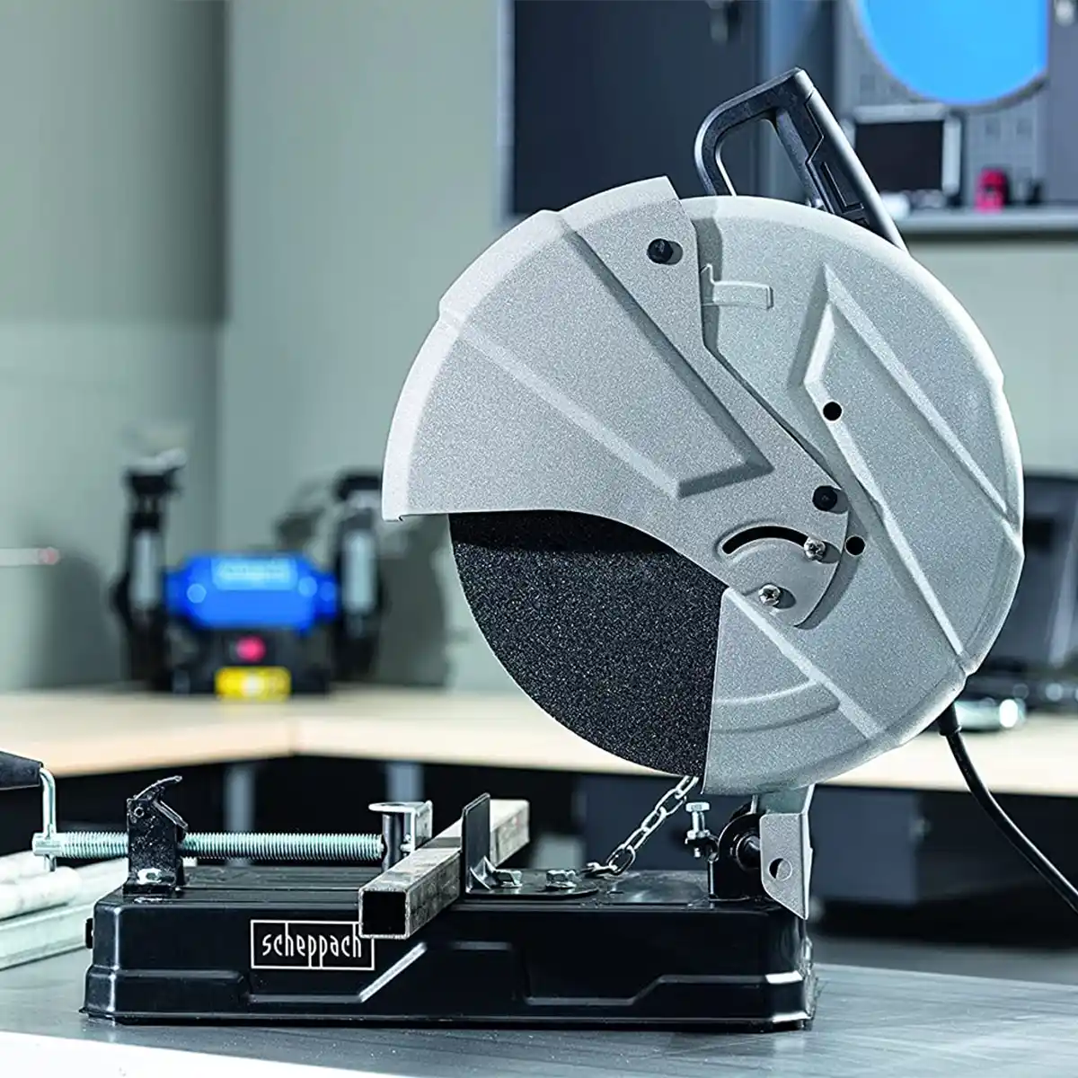 Krozna-zaga-za-kovino-MTS150-Scheppach-4.webp Fierăstrău circular staționar pentru metale MT150 | 2600W | 115mm | Scheppach