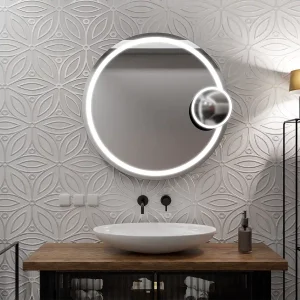 Oglindă cosmetică cu efect de mărire | Comutator tactil | 3000 - 6000K - imagine 2