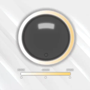 Oglindă cosmetică cu efect de mărire | Comutator tactil | 3000 - 6000K