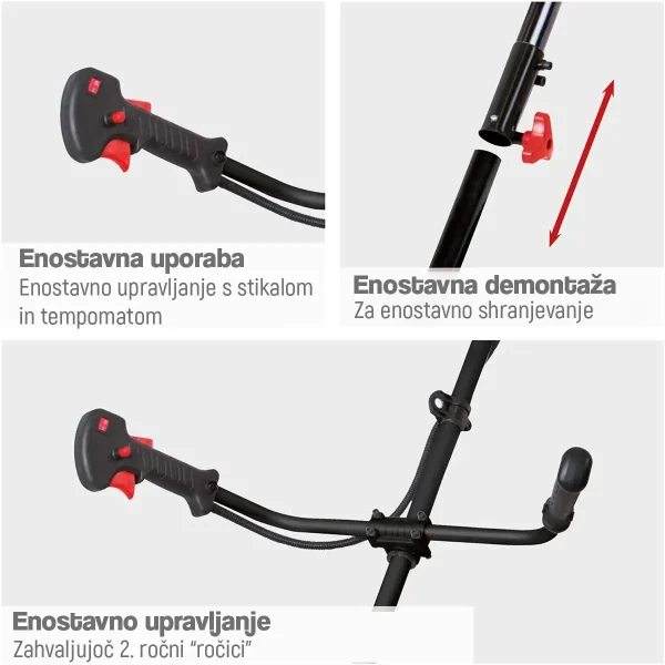 Motocoasă BCH5200PB | 2în1 | 1,80 PS | 52cm³ | Scheppach