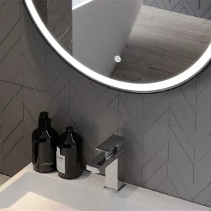 Oglindă de baie încălzită, cu LED NEGRONI | 6000K | Comutator tactil