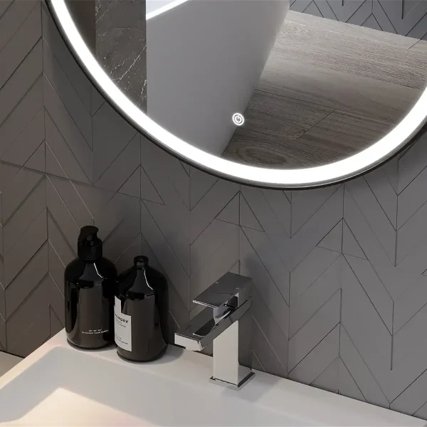 Oglindă de baie încălzită, cu LED NEGRONI | 6000K | Comutator tactil