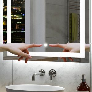 Oglindă de baie MALAGA TOUCH cu iluminare LED | Comutator tactil