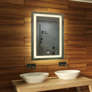 Oglindă de baie MALAGA TOUCH cu iluminare LED | Comutator tactil