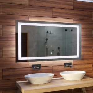 Oglindă de baie MALAGA TOUCH cu iluminare LED | Comutator tactil