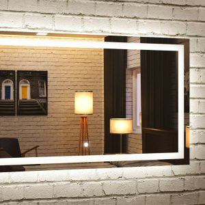 Oglindă de baie MALAGA TOUCH cu iluminare LED | Comutator tactil