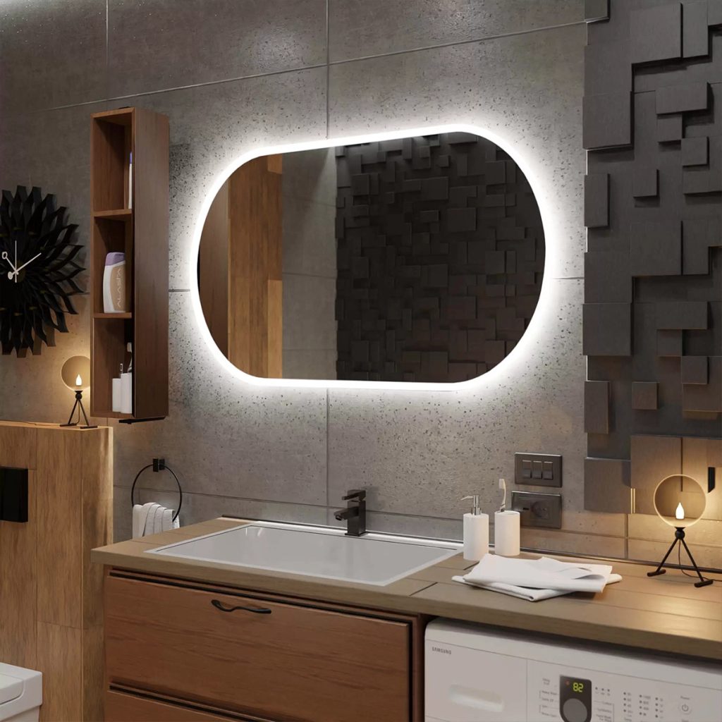 Oglindă de baie ovală HAMBURG