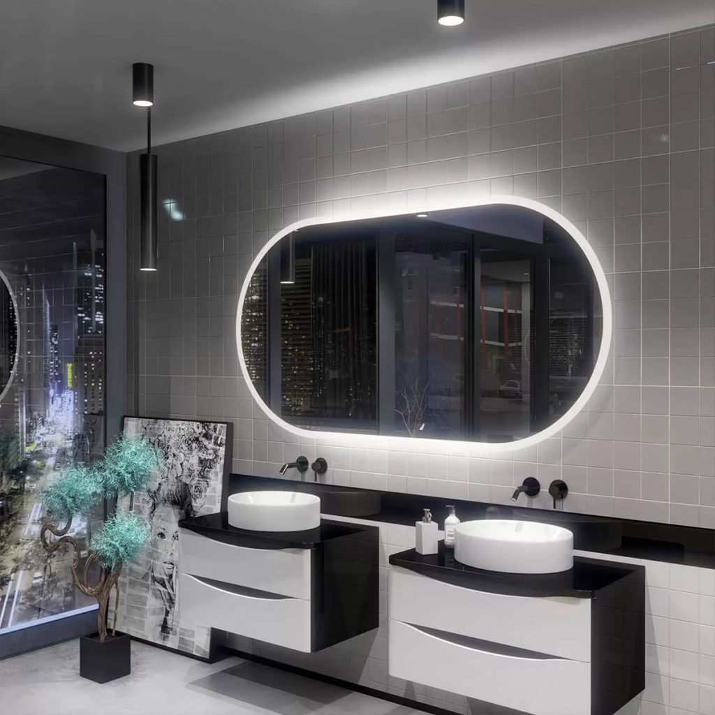 Oglindă de baie ovală HAMBURG