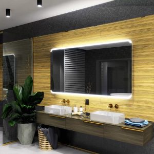 Oglindă cu colțuri rotunde