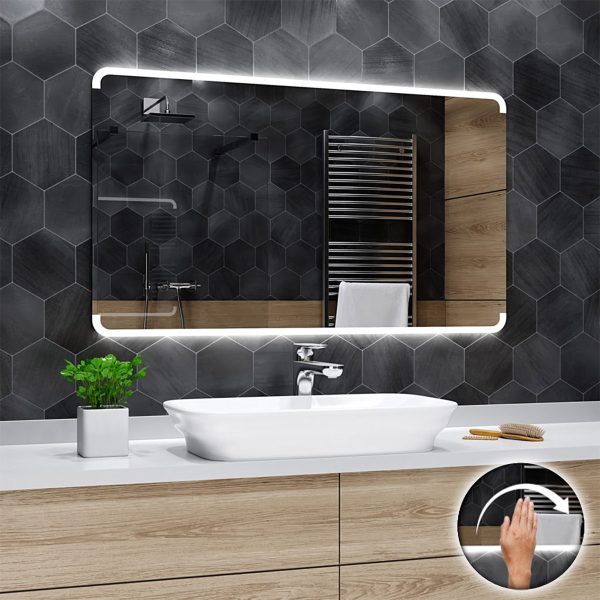 Oglindă cu colțuri rotunde