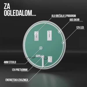 Oglindă de baie ovală HAVANA - imagine 6