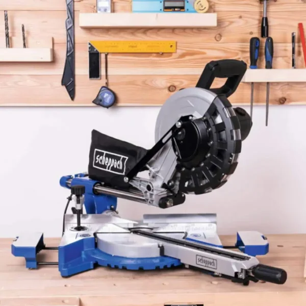 Fierăstrău circular staţionar cu sanie de glisare HM254 | SOFT START | 90mm | Scheppach