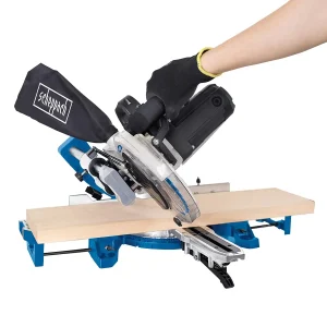 Fierăstrău circular staţionar cu sanie de glisare HM90SL | 2200W | 65x300mm | Scheppach