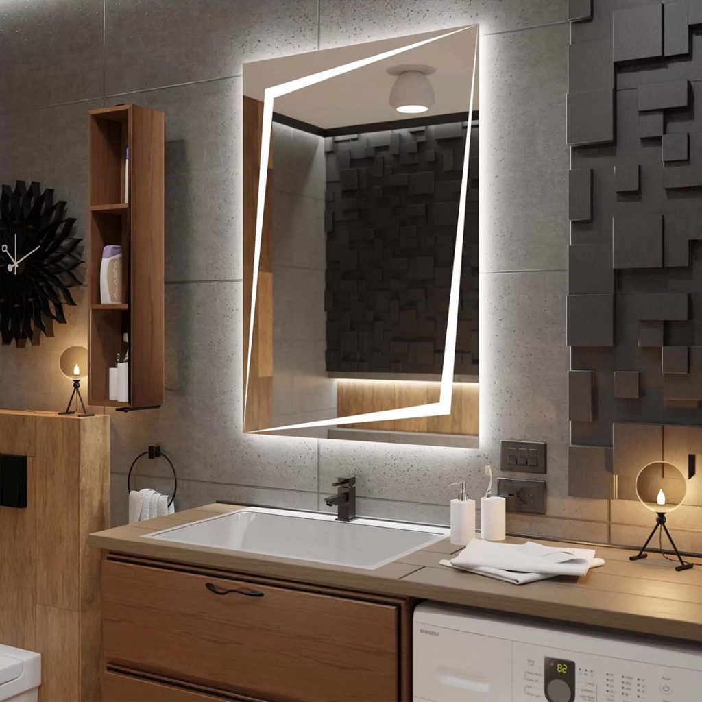 Oglindă de baie dreptunghiulară BERLIN