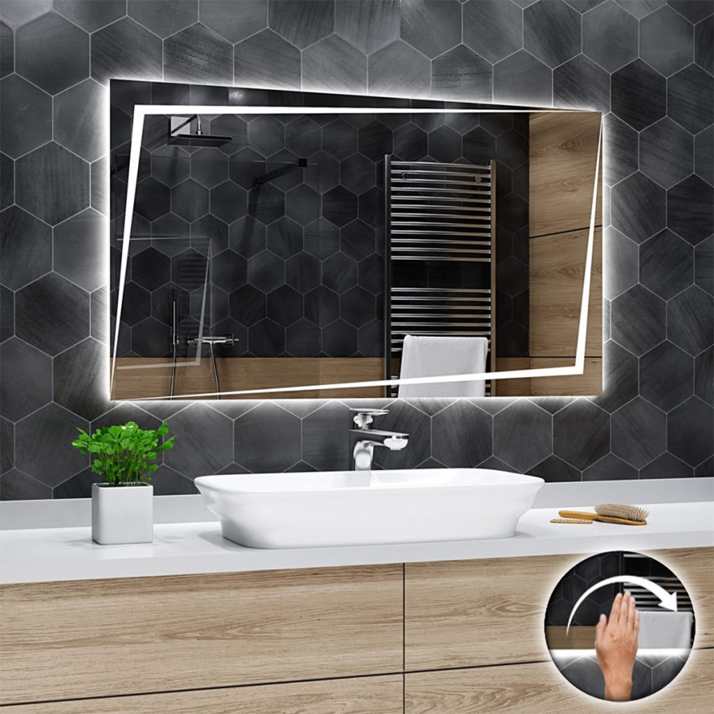 Oglindă de baie dreptunghiulară BERLIN