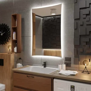 Oglindă de baie cu LED LISBONA | Comutator tactil
