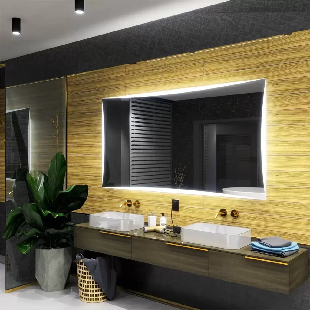 Oglindă de baie cu LED LISBONA | Comutator tactil