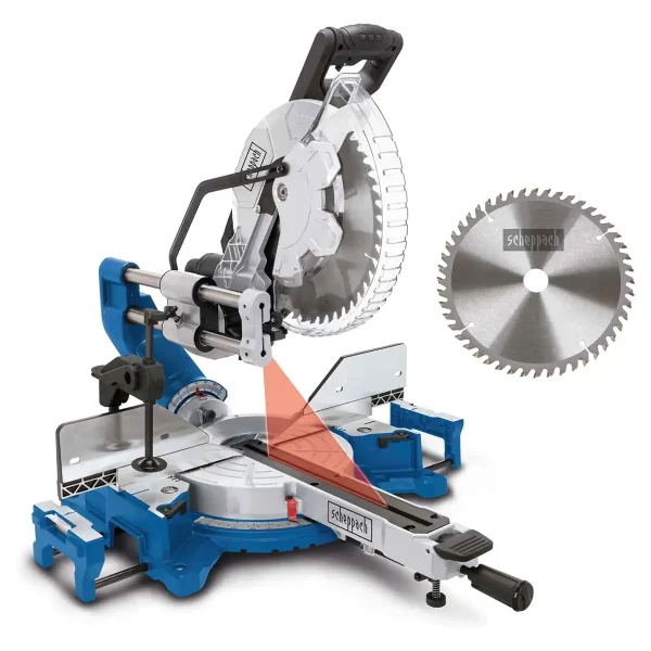 Fierăstrău circular staţionar cu sanie de glisare HM305SL | 180mm | 2000W | Scheppach