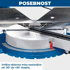 Fierăstrău circular staţionar cu sanie de glisare HM305SL | 180mm | 2000W | Scheppach