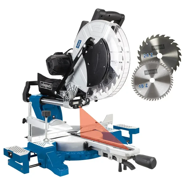 Fierăstrău circular staţionar cu sanie de glisare HM140L | 105mm | 2000W | Scheppach