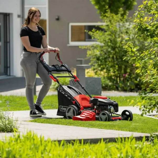 Mașină de tuns iarba autopropulsată pe benzină MS225-53E | 53cm | 7.0cp | 3în1 | Scheppach