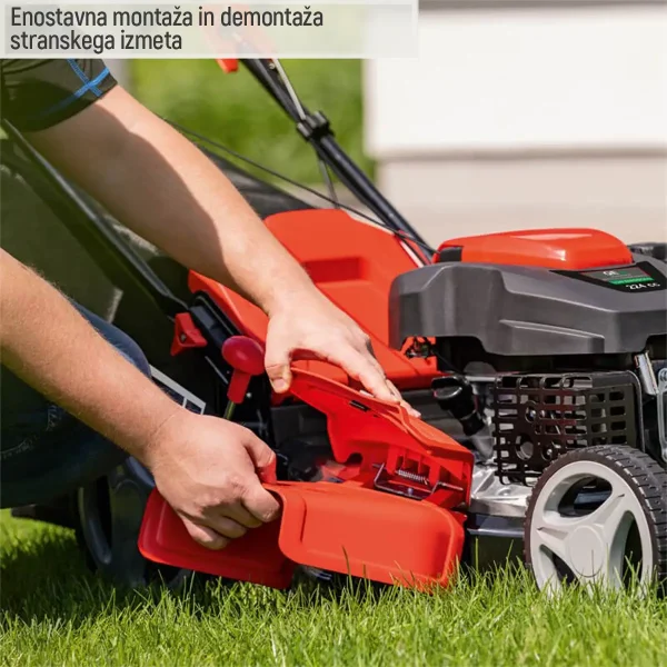Mașină de tuns iarba autopropulsată pe benzină MS225-56 | 56cm | 7.0cp | 3în1 | Scheppach