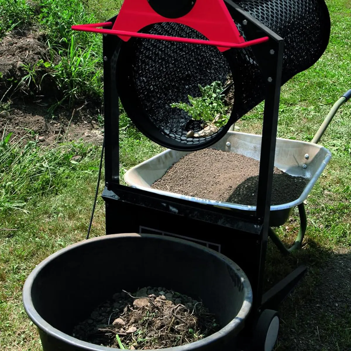 Sită electrică pentru cernut pământ RS400 | 230V | 900mm | Scheppach