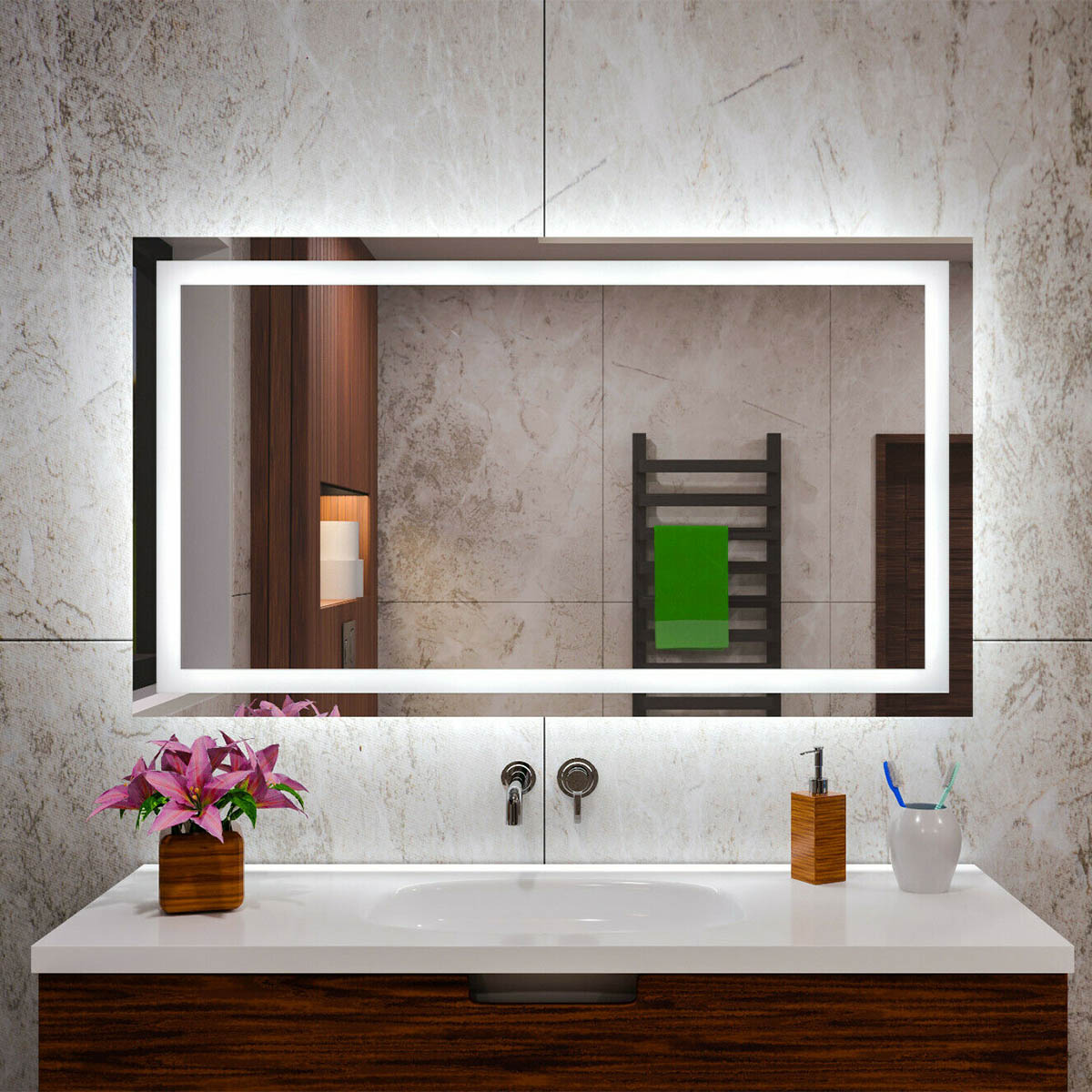 Oglindă de perete pentru baie MALAGA