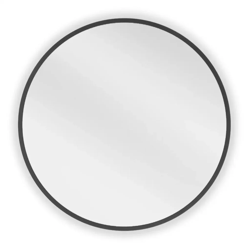 Stensko-okroglo-ogledalo-ALU-Loft-1.webp Oglindă de perete rotundă ALU Loft | Negru/Auriu | Mexen