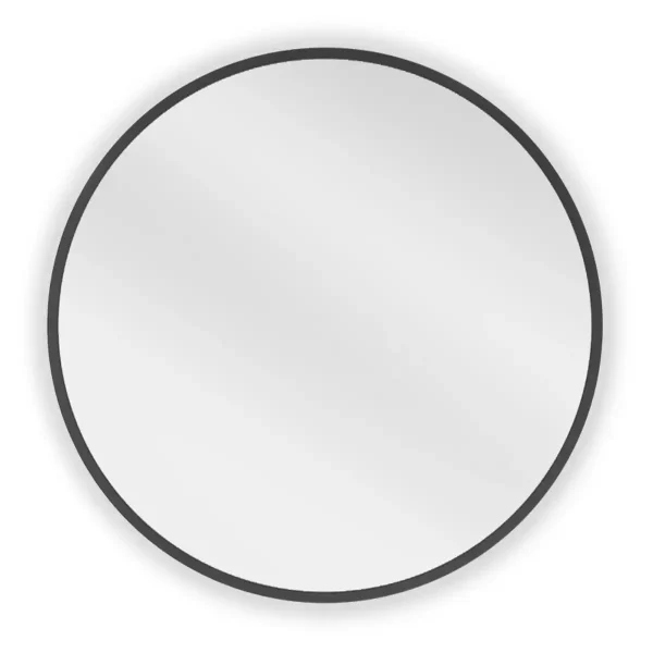Oglindă de perete rotundă ALU Loft | Negru/Auriu | Mexen