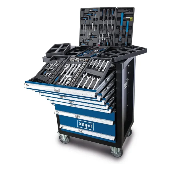 Dulap mobil echipat cu scule TW1100 | 70-piese | Scheppach