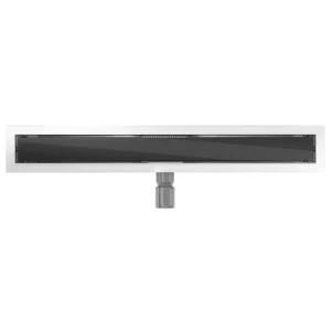 Rigolă de scurgere pentru duș GLASS | Sticlă neagră | 50-100 cm | Mexen