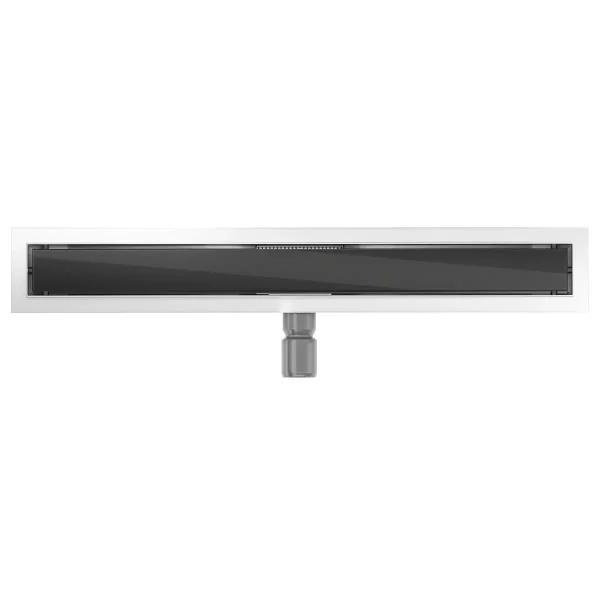 Rigolă de scurgere pentru duș GLASS | Sticlă neagră | 50-100 cm | Mexen