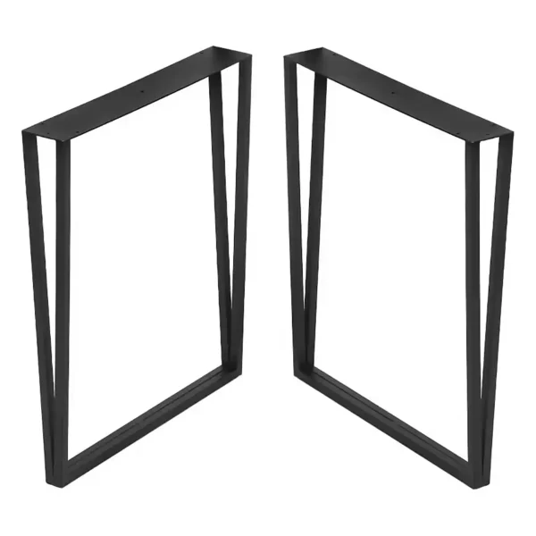 Picioare metalice de masă CLASS | 2 bucăți | Negre | 60x71cm