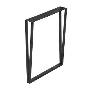 Picioare metalice de masă CLASS | 2 bucăți | Negre | 60x71cm